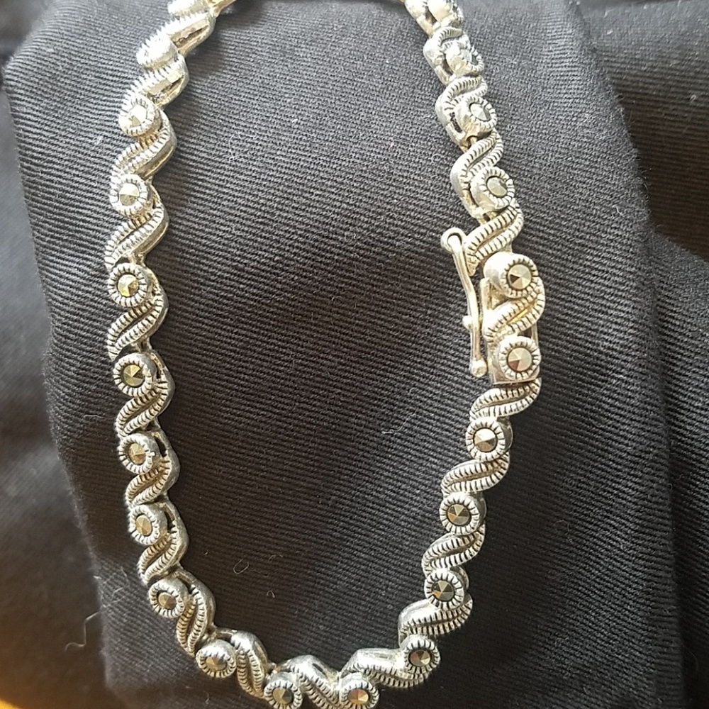 Marcasite sterling silver